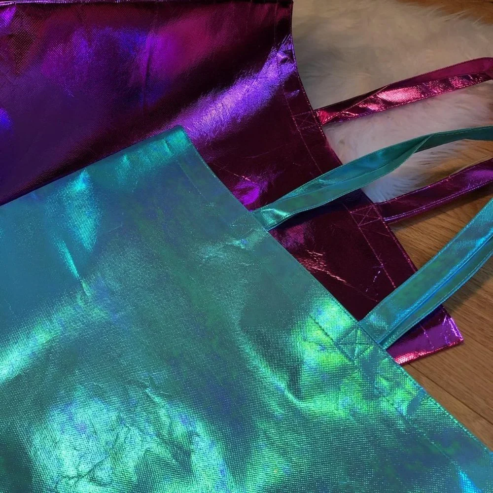 Justice Set of 2 Large Reusable Shopping Bags
